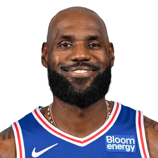 Authentic square portrait photograph of LeBron James