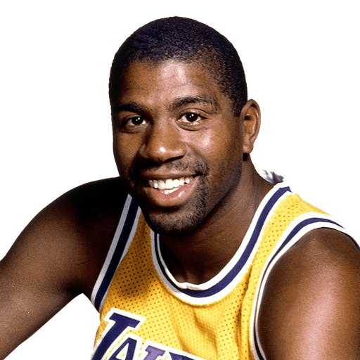 Authentic square portrait photograph of Magic Johnson