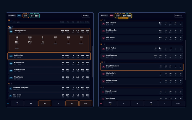 Actual 20-0 Football game interface preview for the related game card on the 38-0 Soccer page