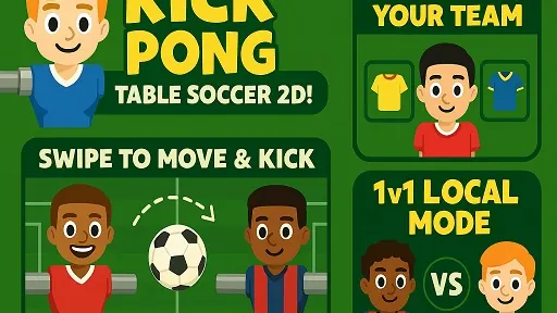 Kick Pong Table Soccer gameplay preview